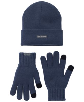 Touchscreen-Compatible Knit Beanie and Gloves, 2-Piece Set