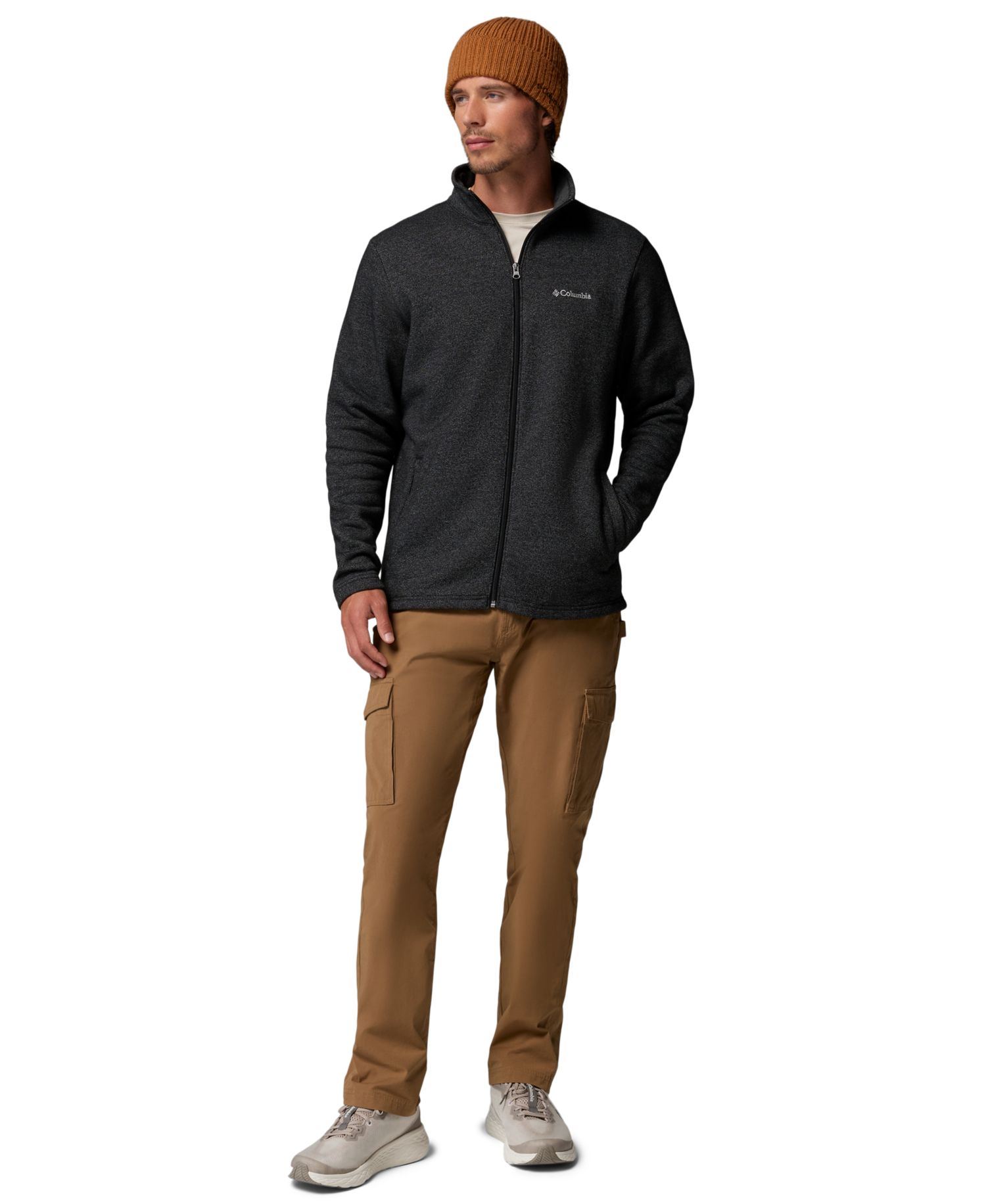 Men's Great Hart Mountain III Cotton-Blend Full Zip Sweater