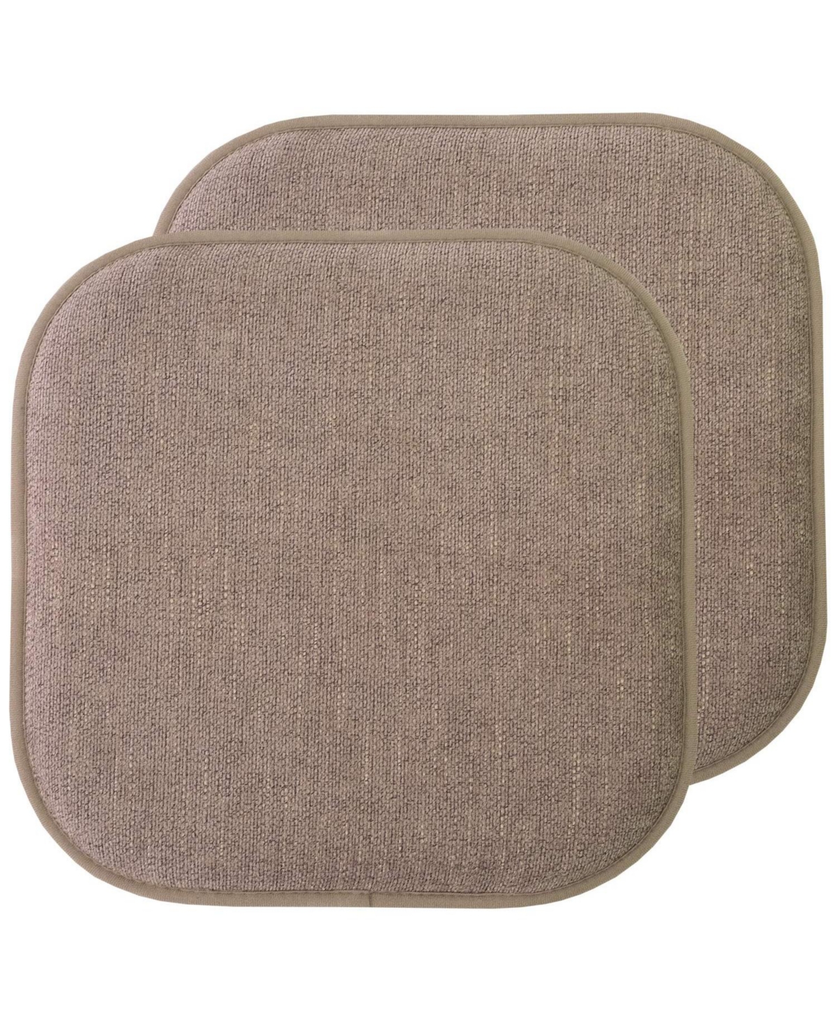 Gnuadz 2-Piece Memory Foam Office Chair Cushion Set - Non-Slip Rubber Base