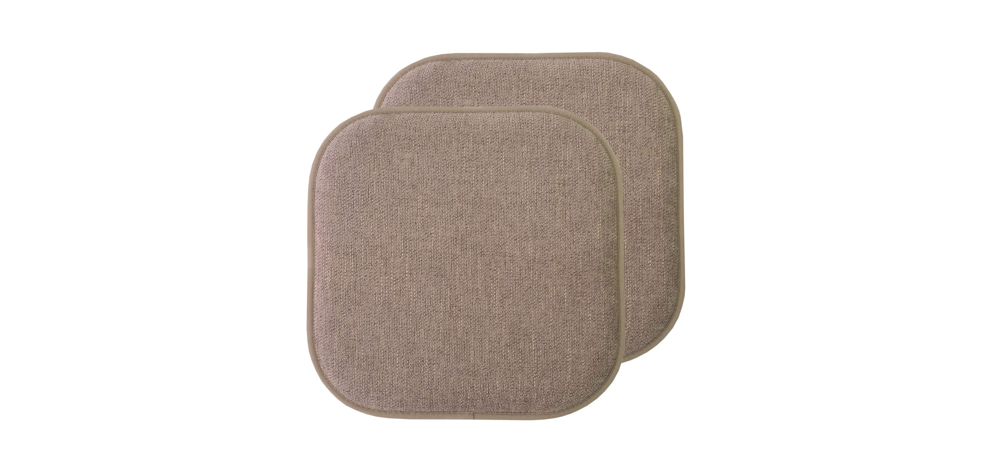 Gnuadz 2-Piece Memory Foam Office Chair Cushion Set - Non-Slip Rubber Base