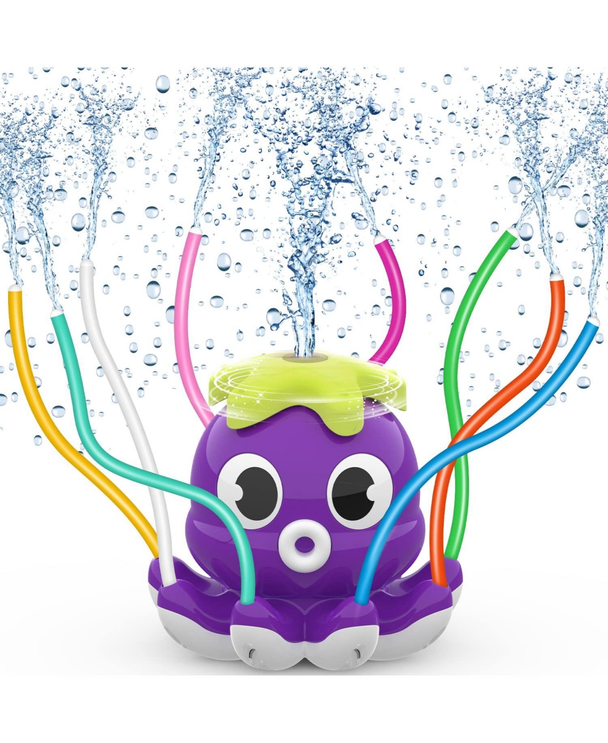 Gnuadz Octopus Water Sprinkler with 8 Wiggle Tubes, 10-20 Feet Spray, Ages 3-12