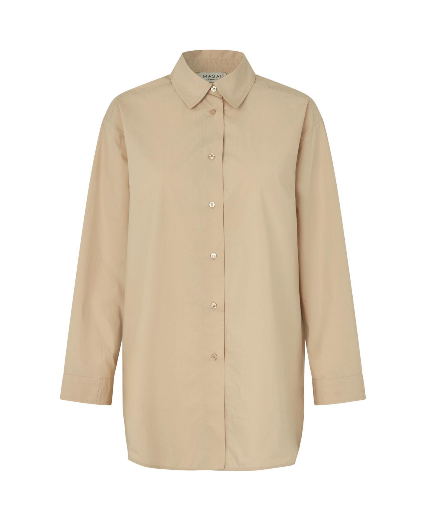 Женская рубашка Masai Copenhagen Maidette Oversized Button-Front, цвет: Белый — фото 5