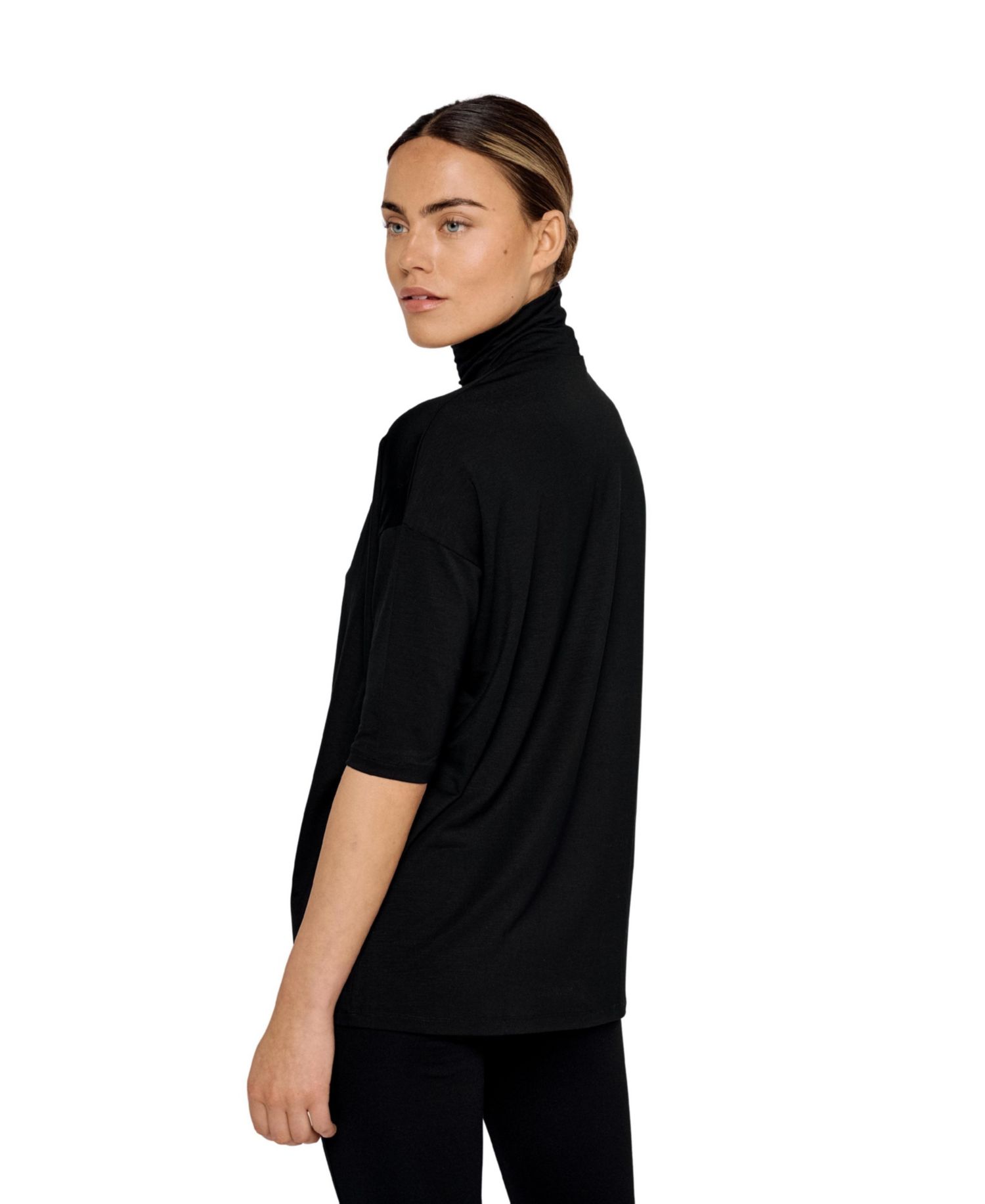 Women's Tomasine 3/4-Sleeve Turtleneck Relaxed-Fit T-Shirt