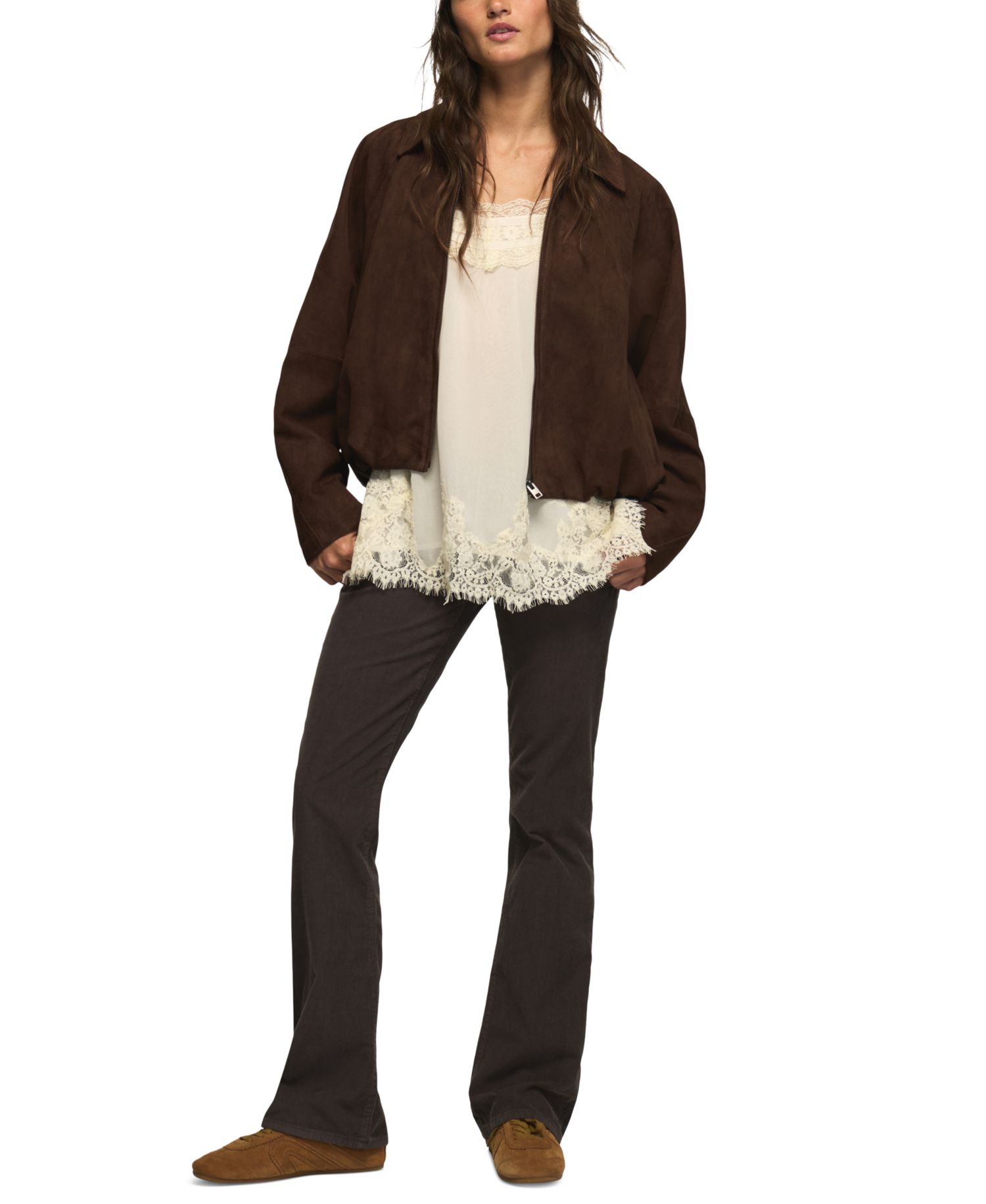 Women's Lil Maggie Ultra-Low-Rise Flare Corduroy Jeans