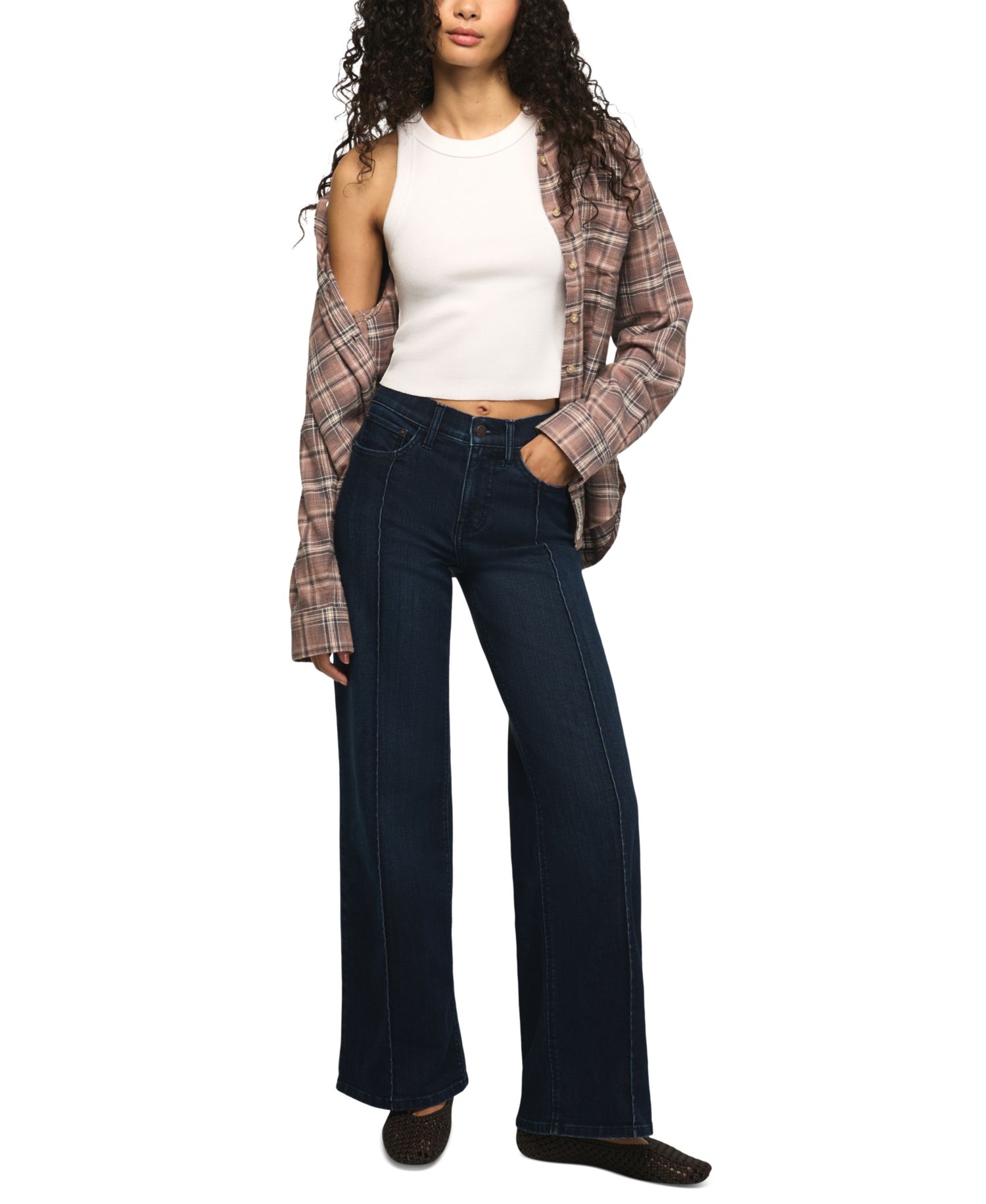 Women's Stevie High-Rise Wide-Leg Jeans