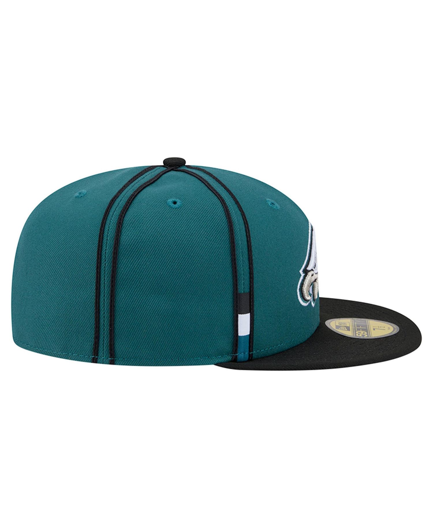 Men's Midnight Green Philadelphia Eagles Soutache 59FIFTY Fitted Hat