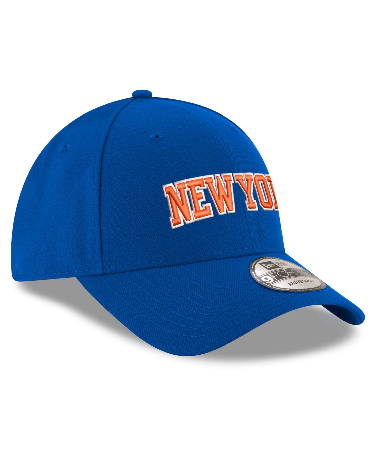 Big Boys and Girls Blue New York Knicks Wordmark Adjustable Hat