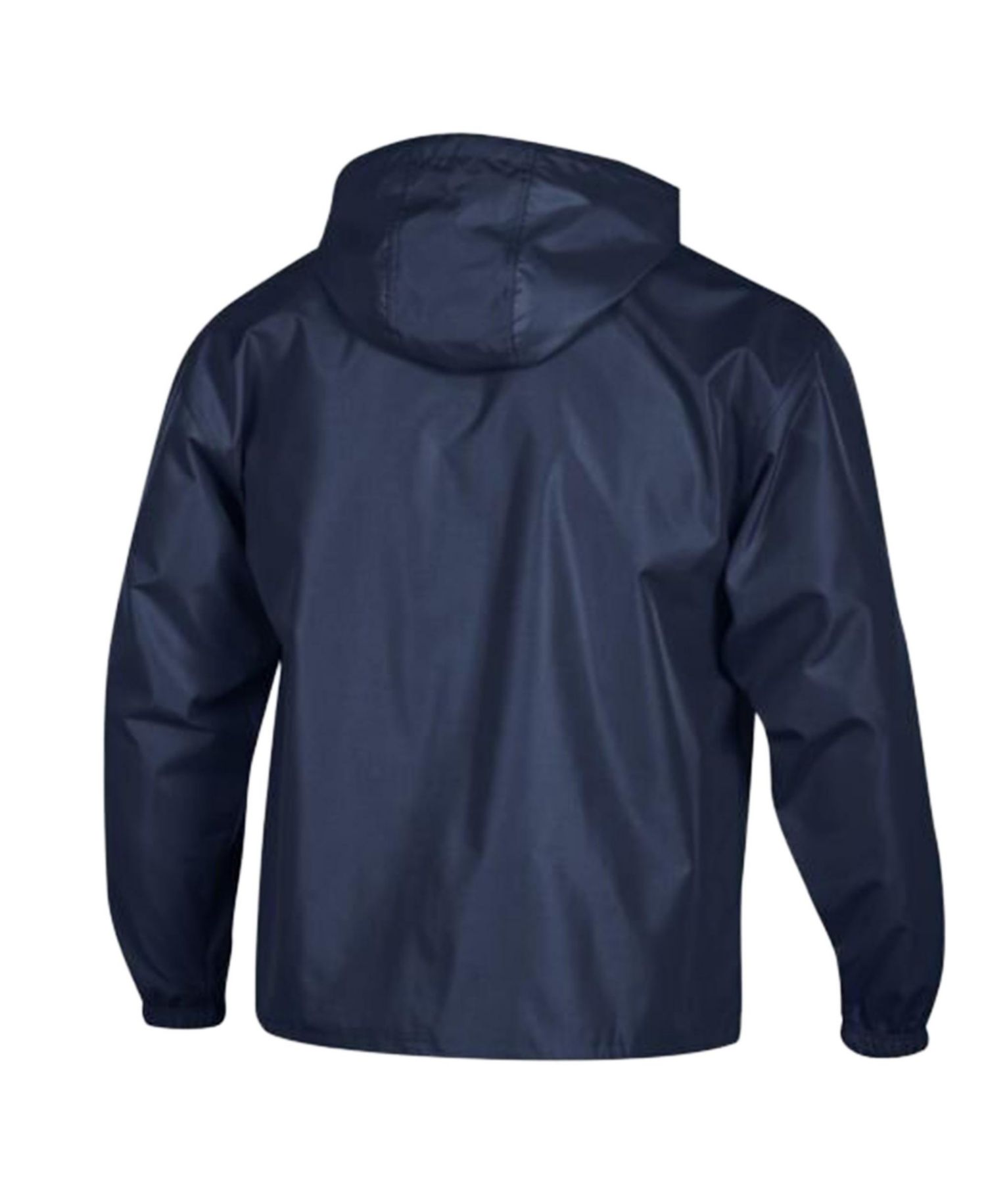 Men's Navy Atlanta Braves Packable Windbreaker Half-Zip Jacket