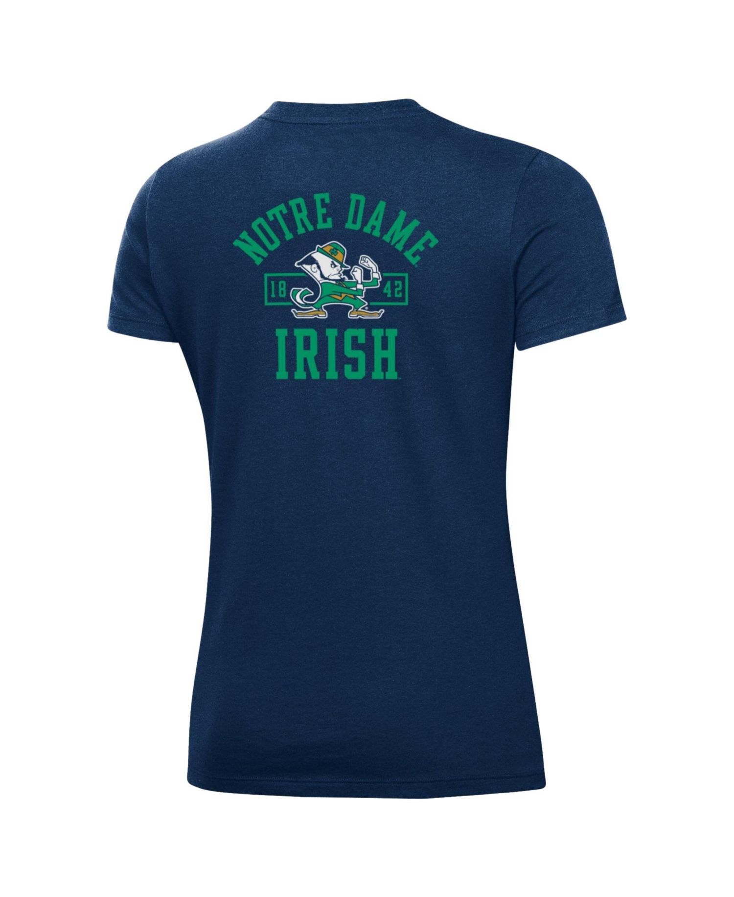 Women's Navy Notre Dame Fighting Irish Performance Cotton T-Shirt