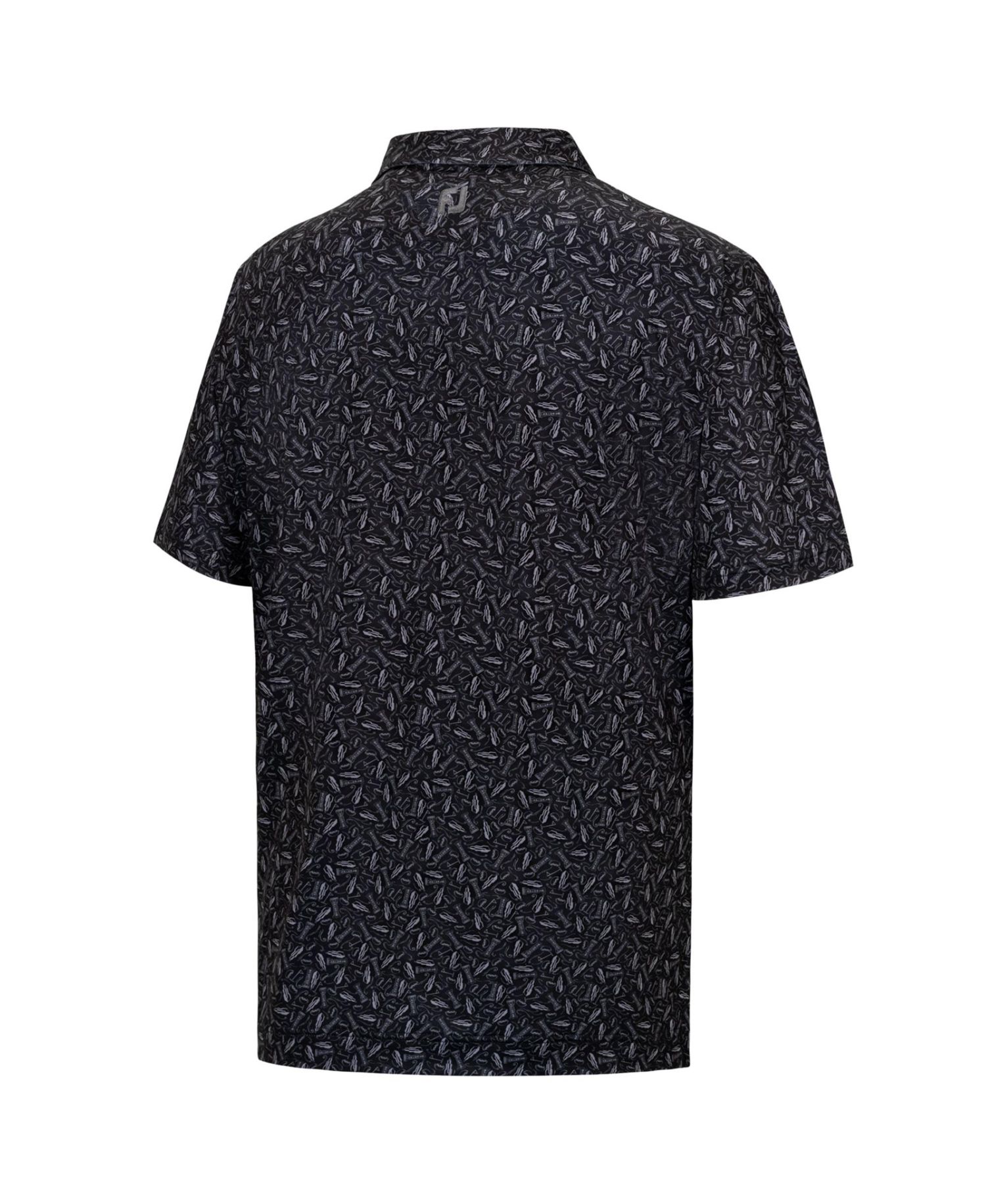 Men's Black Presidents Cup 2026 President's Cup ProDry Chicago Print Lisle Polo