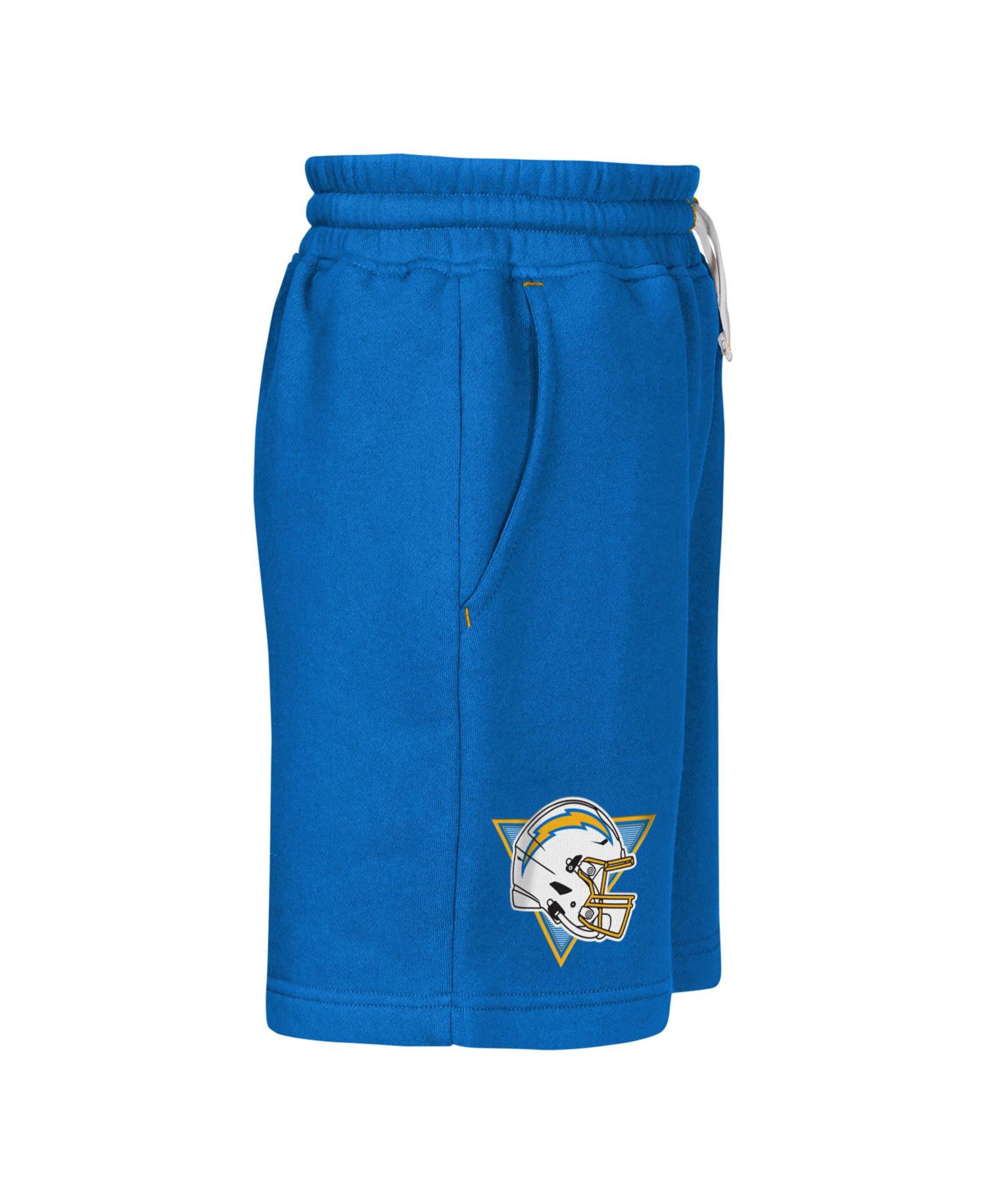 Big Boys and Girls Powder Blue Los Angeles Chargers Audible Fleece Shorts