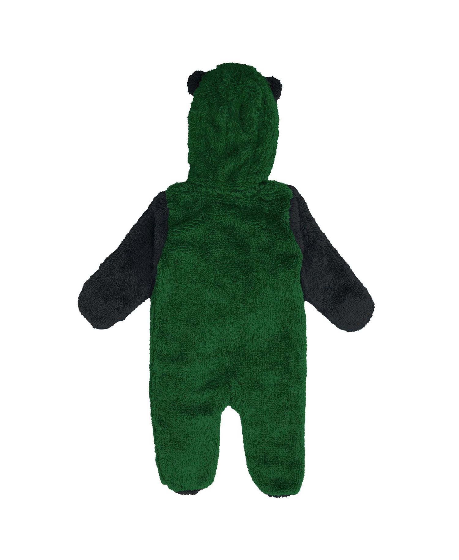 Baby Boys and Girls Green New York Jets Teddy Fleece Bunting Full-Zip Sleeper
