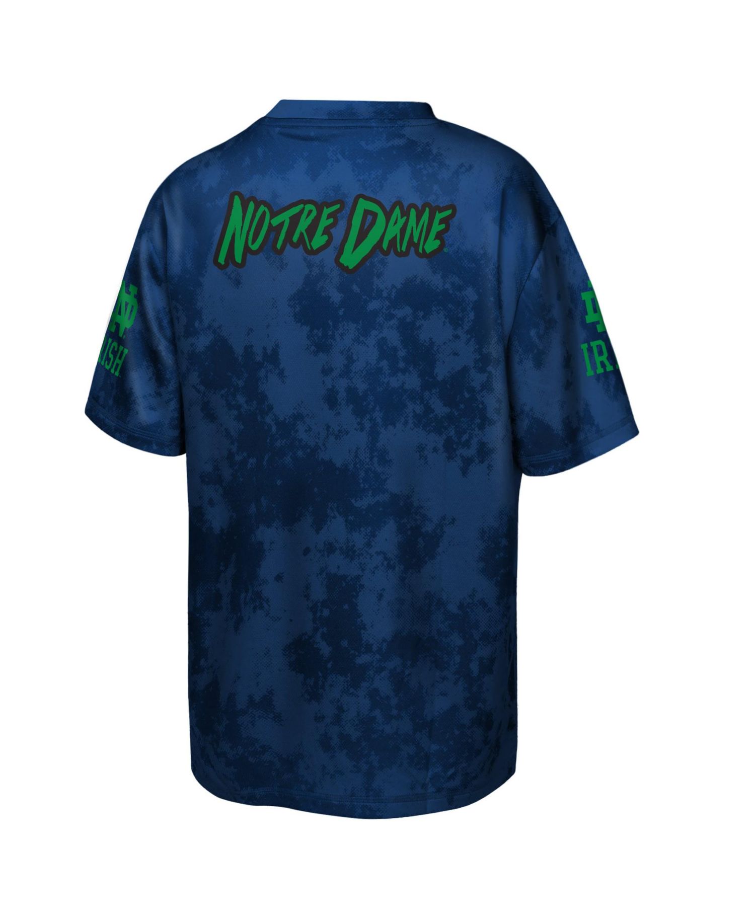 Big Boys and Girls Navy Notre Dame Fighting Irish Off-Side Sublimated T-Shirt