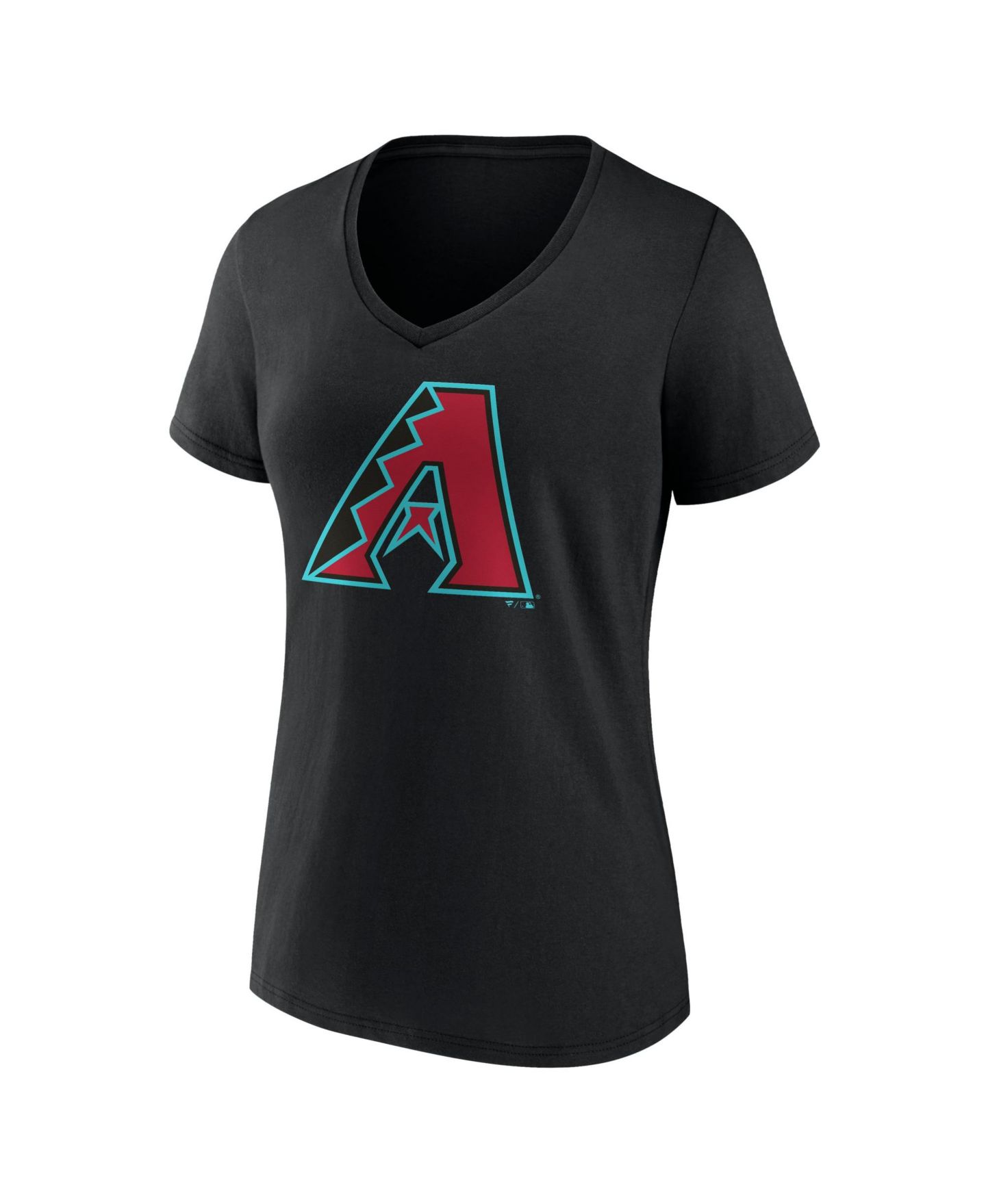 Женская футболка Logo Athletic Black Arizona Diamondbacks Official V-Neck — фото 4