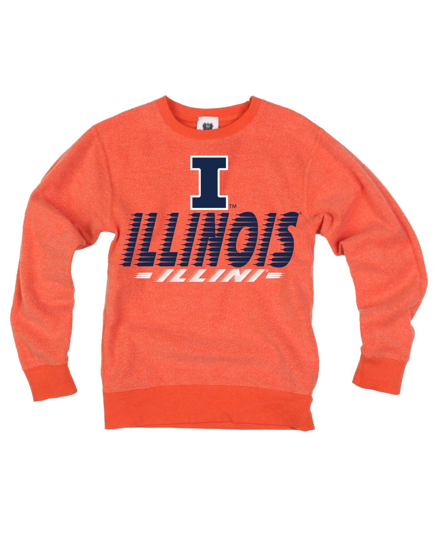 Big Boys and Girls Orange Illinois Fighting Illini Reversible Sweatshirt