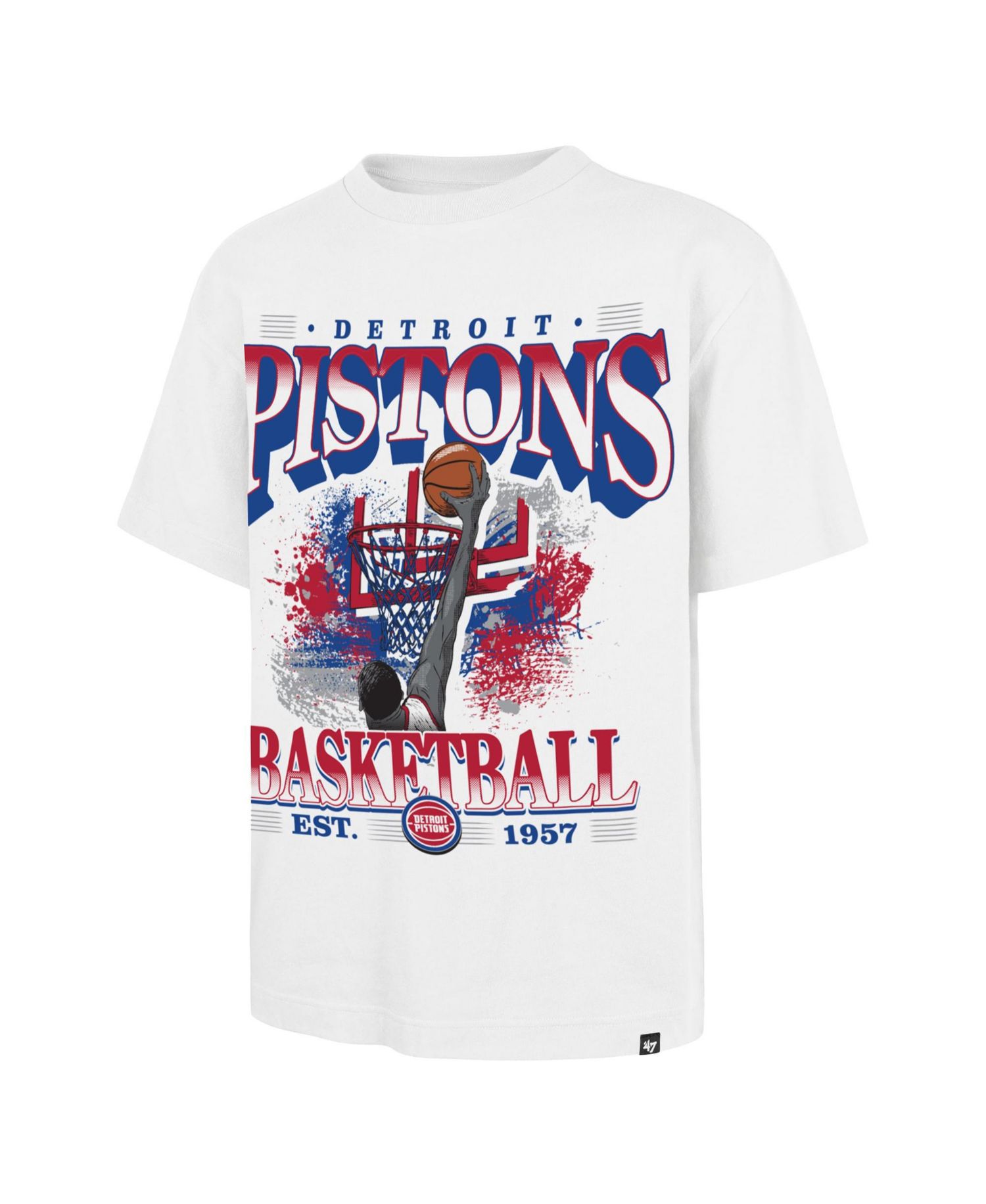 Men's '47 White Detroit Pistons Regional Foundation T-Shirt