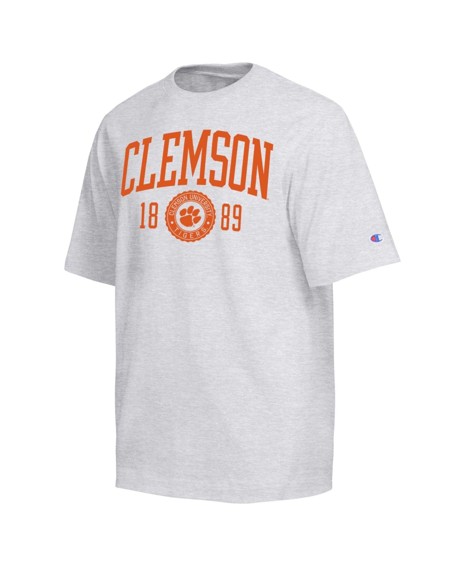 Men's Gray Clemson Tigers Established Tradition Heavyweight T-Shirt