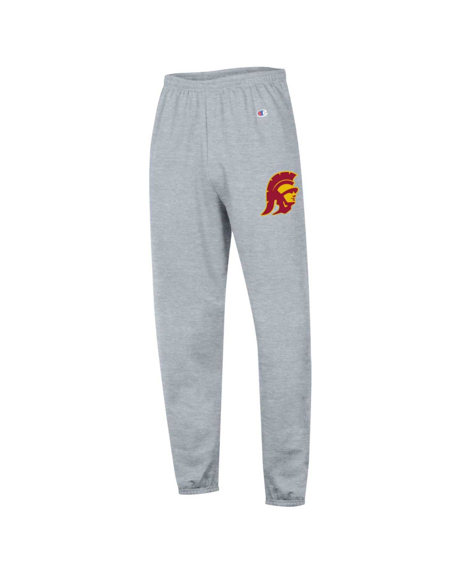 Men's Heather Gray USC Trojans Powerblend Banded Fleece Sweatpants