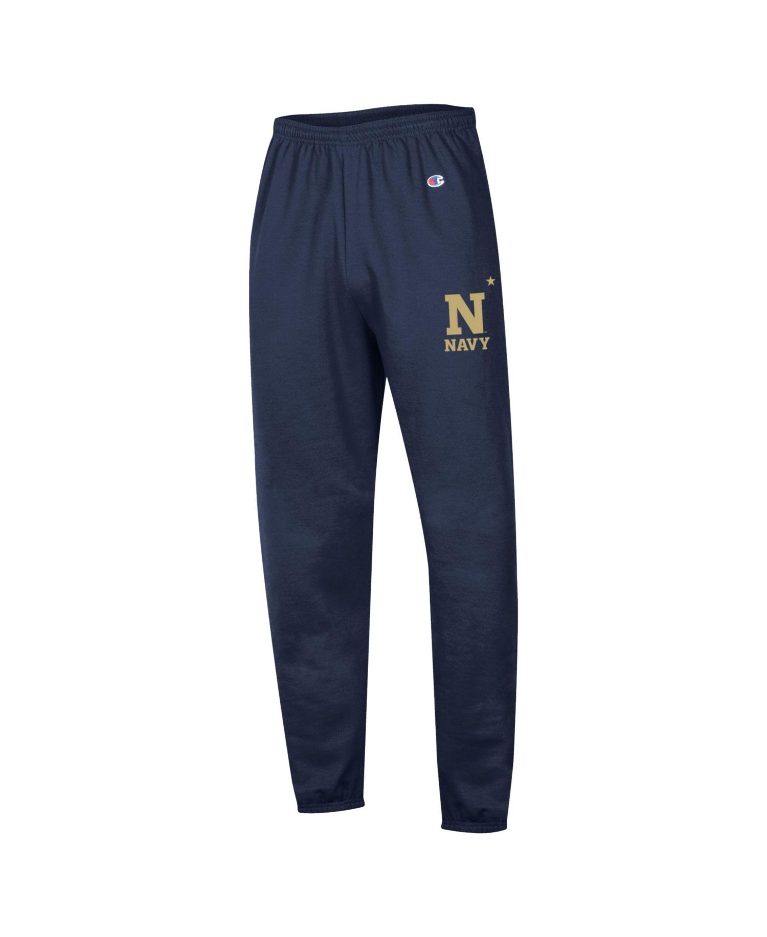 Men's Navy Navy Midshipmen Powerblend Banded Fleece Sweatpants