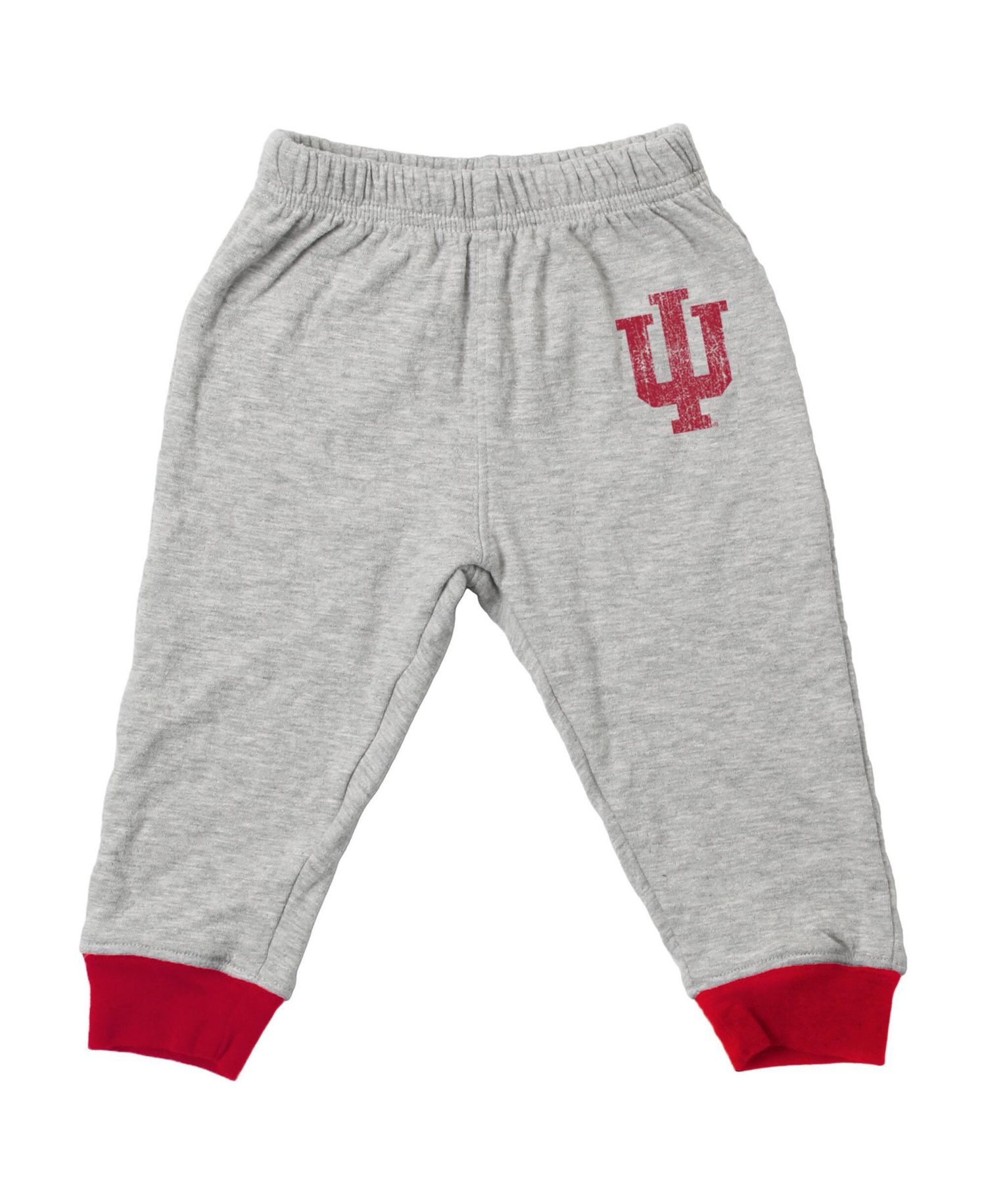 Baby Boys and Girls Heather Gray Indiana Hoosiers Jie Jie Hopper Set