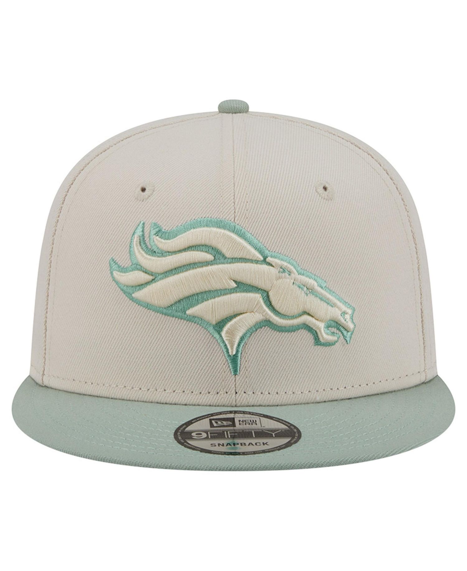 Men's Cream/Light Green Denver Broncos Color Pack Two-Tone 9FIFTY Snapback Hat