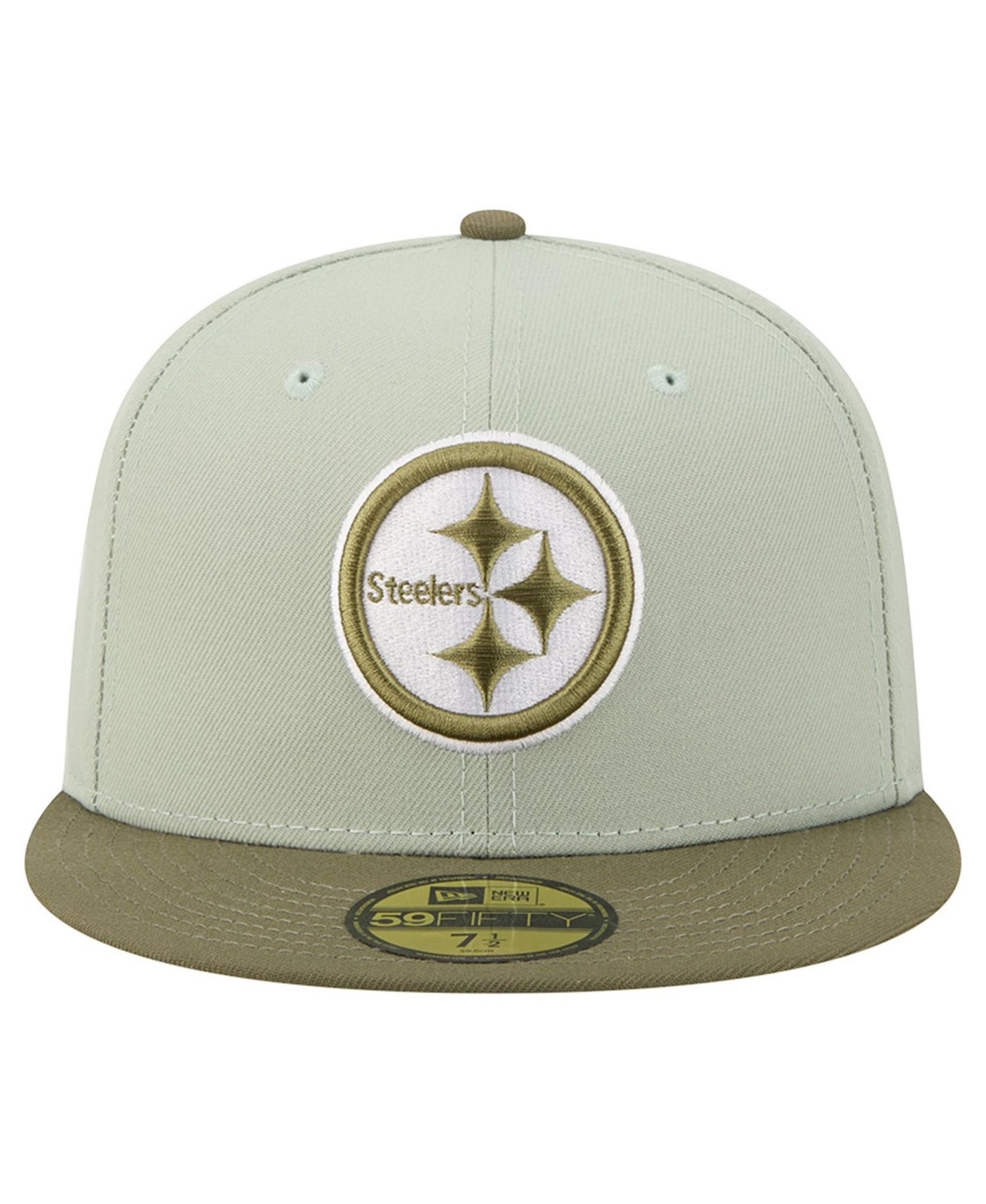 Men's Light Green/Olive Pittsburgh Steelers Color Pack 59FIFTY Fitted Hat