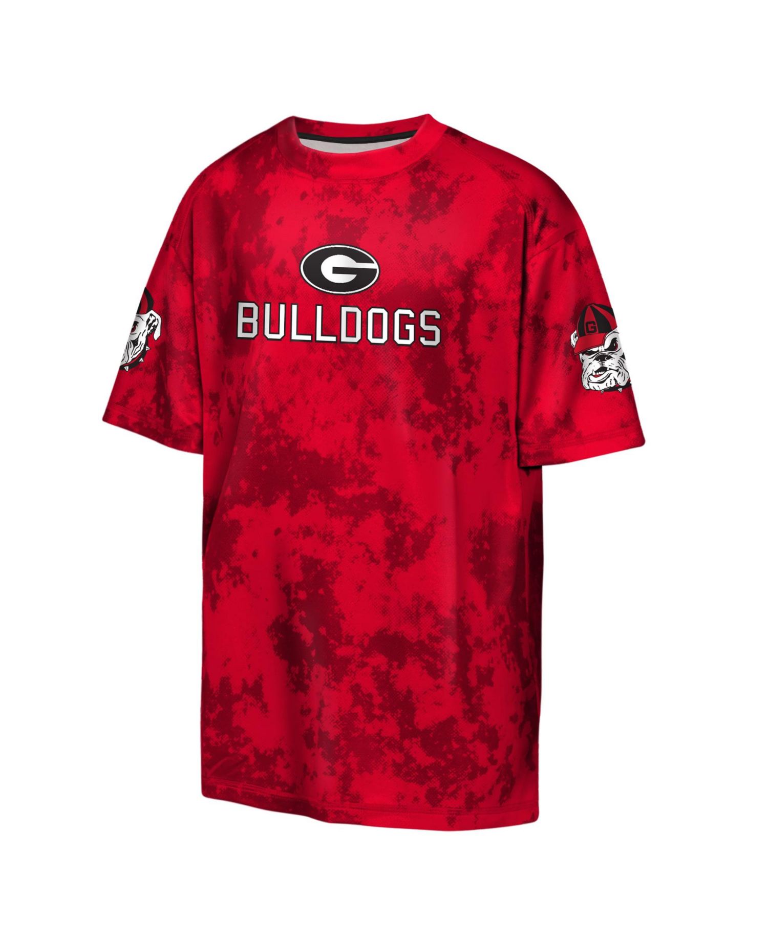 Big Boys and Girls Red Georgia Bulldogs Off-Side Sublimated T-Shirt