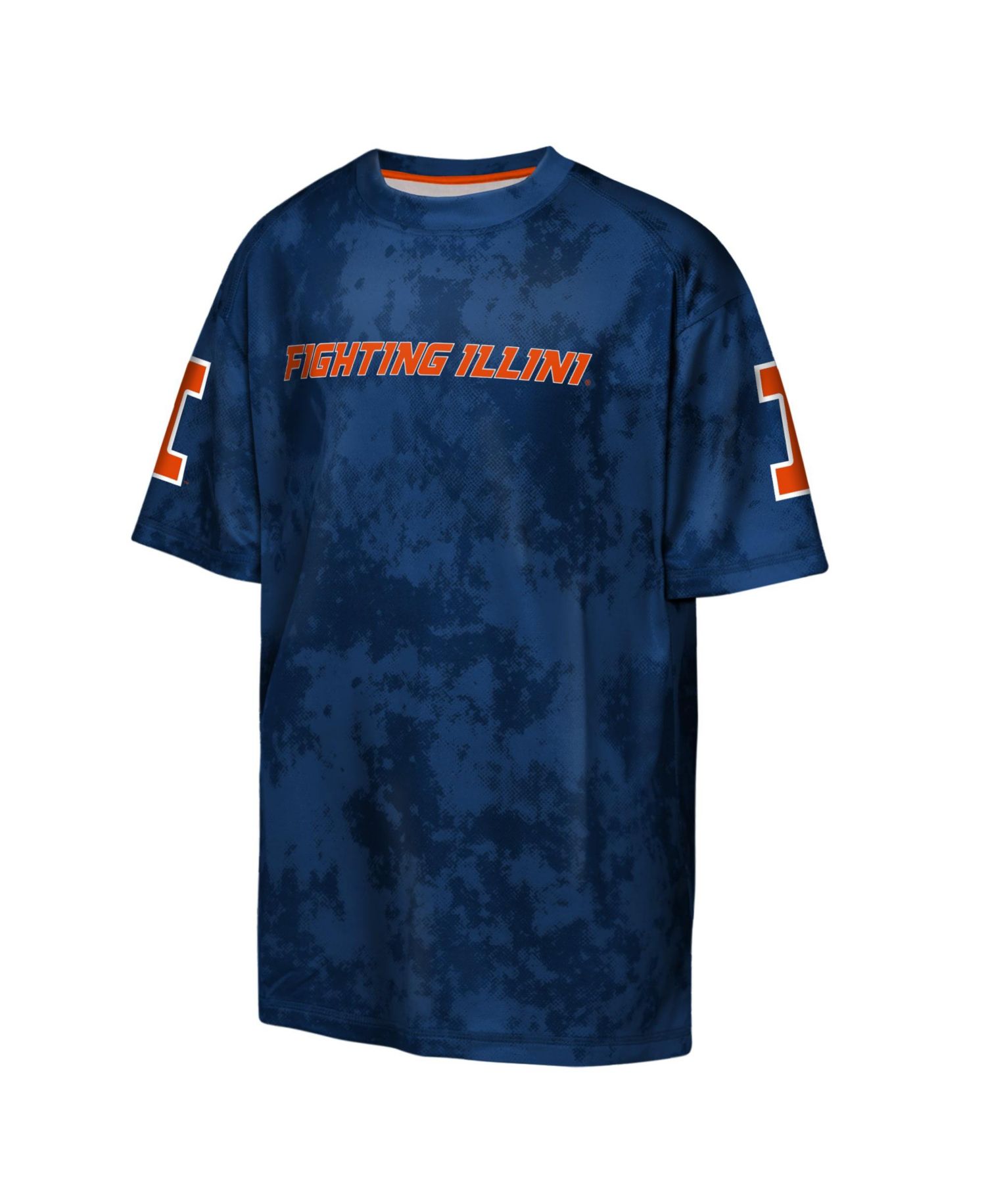 Big Boys and Girls Navy Illinois Fighting Illini Off-Side Sublimated T-Shirt