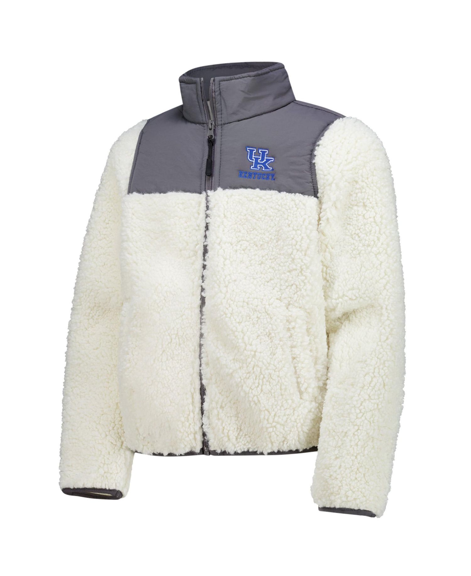 Big Boys and Girls Charcoal Kentucky Wildcats Teddy Sherpa Jacket
