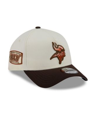 Men's Cream/Brown Minnesota Vikings Pumpkin Spice A-Frame 9FORTY Adjustable Hat