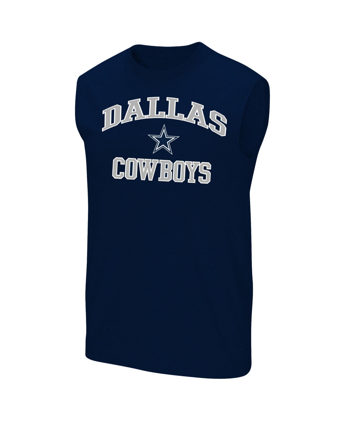 Men's Fanatics Navy Dallas Cowboys Big & Tall Hart Soul Muscle Tank Top