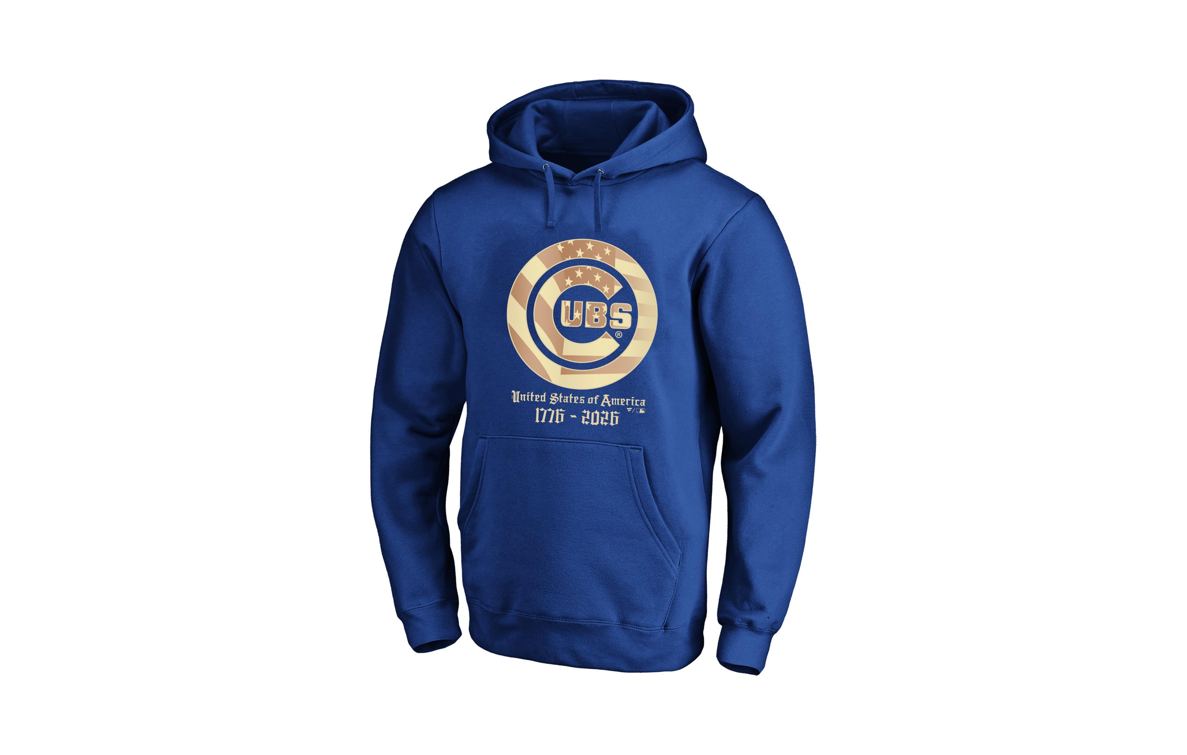 Men's Fanatics Royal Chicago Cubs Usa 1776-2026 Big & Tall Hoodie