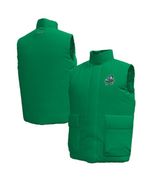 Мужской жилет Under Armour #1 Kelly Green Notre Dame Fighting Irish Irish Wear Green Expanse Full-Zip Vest