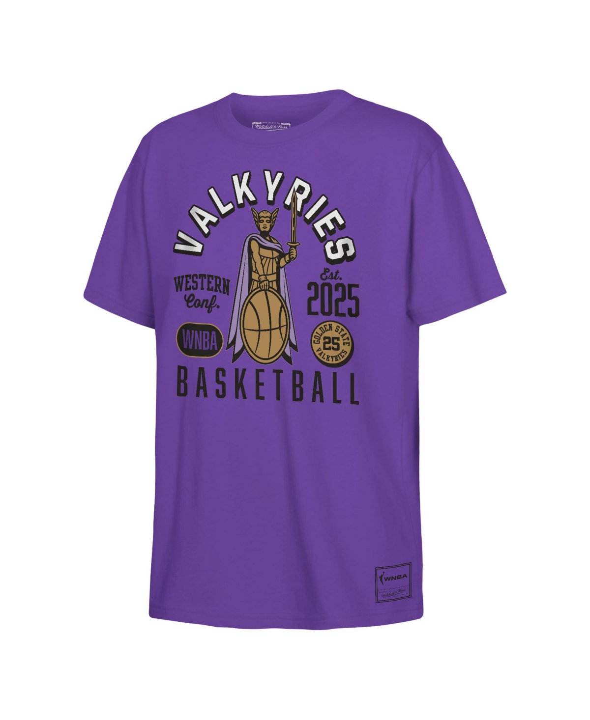 Big Boys and Girls Mitchell & Ness Violet Golden State Valkyries City So Nice T-Shirt - Violet