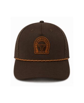 Men's and Women's x Wrangler Brown Texas Longhorns Perforated Rope Adjustable Hat