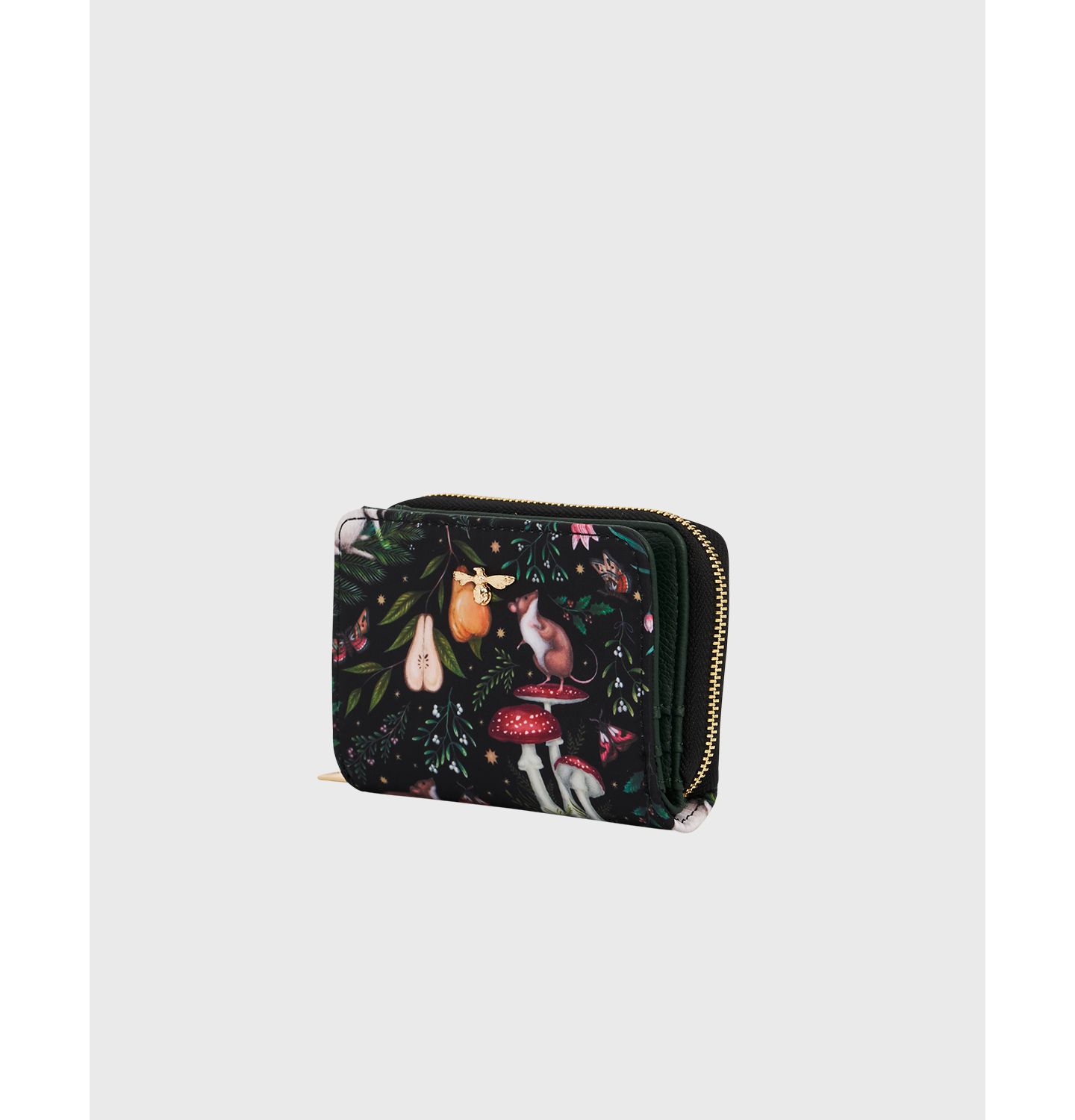 Женский кошелёк Fable England Niva Print Small Wallet, цвет: Зелёный / Чёрный — фото 6