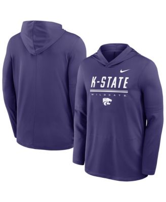 Men's Purple Kansas State Wildcats 2026 Sideline Dri-FIT Lightweight Hooded Top