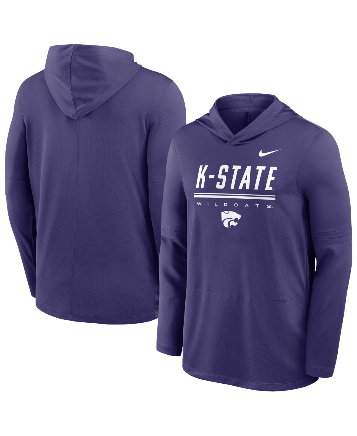 Nike Men's Purple Kansas State Wildcats 2026 Sideline Dri-fit Lightweight Hoodie