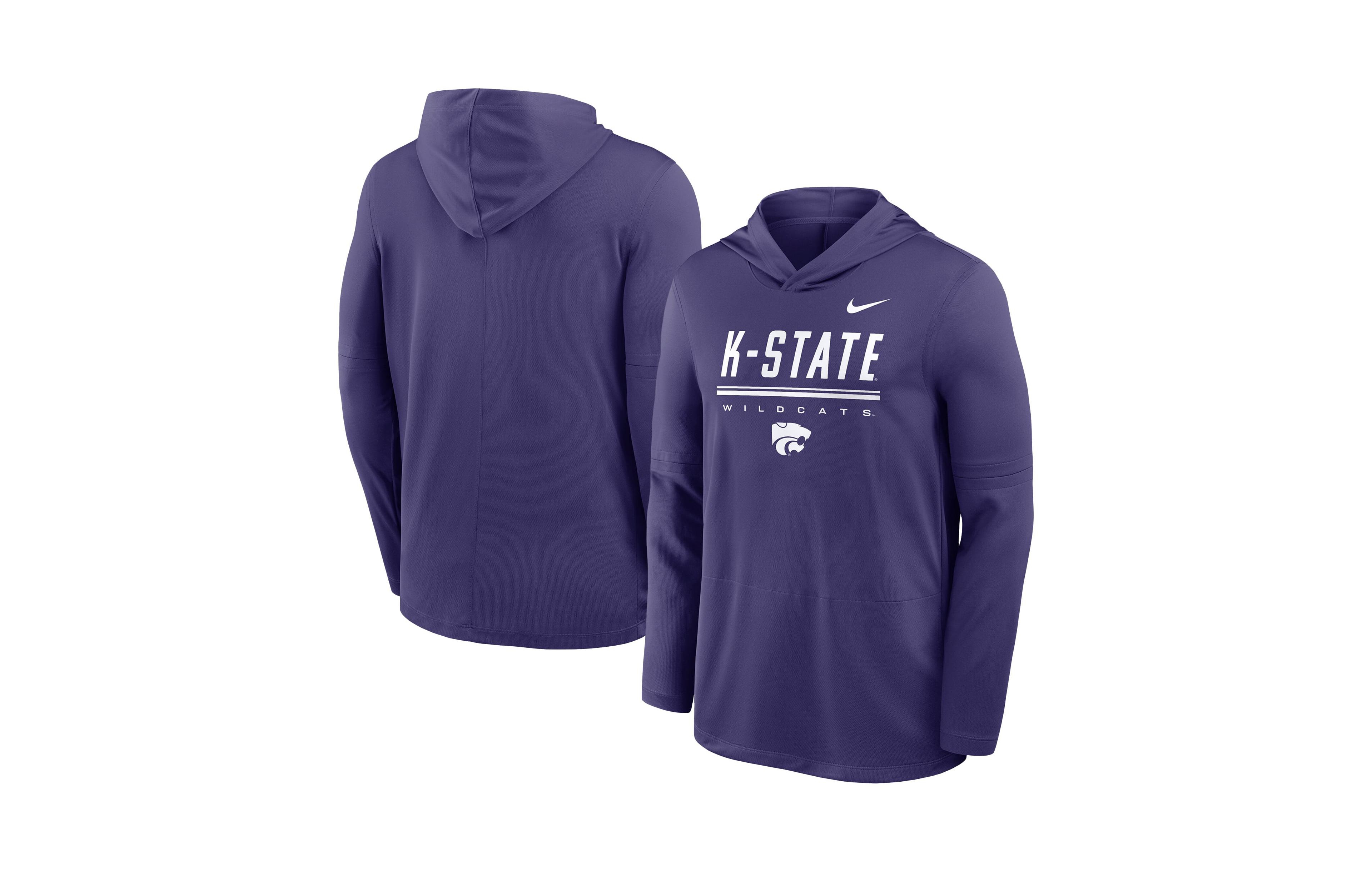 Nike Men's Purple Kansas State Wildcats 2026 Sideline Dri-fit Lightweight Hoodie