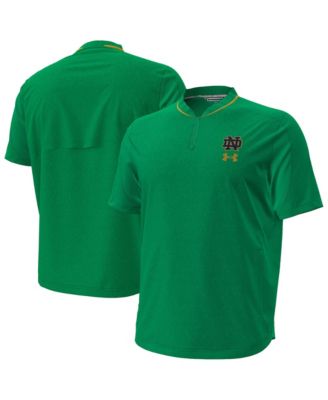 Men's Green Notre Dame Fighting Irish 2026 Sideline Motivate Woven Quarter-Zip Pullover