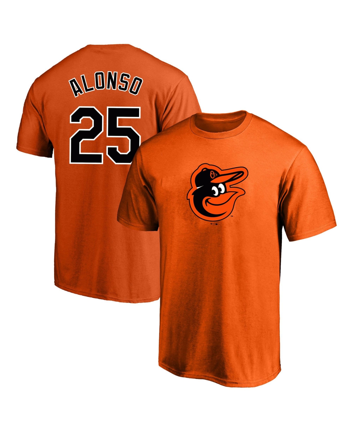 Fanatics Men's Pete Alonso Orange Baltimore Orioles Big Tall Name Number T-Shirt