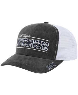 Men's and Women's  Gray West Virginia Mountaineers Billy 2400 Adjustable Trucker Hat
