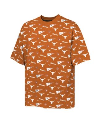 Big Boys and Girls Texas Orange Texas Longhorns Scramble All Over Print T-Shirt