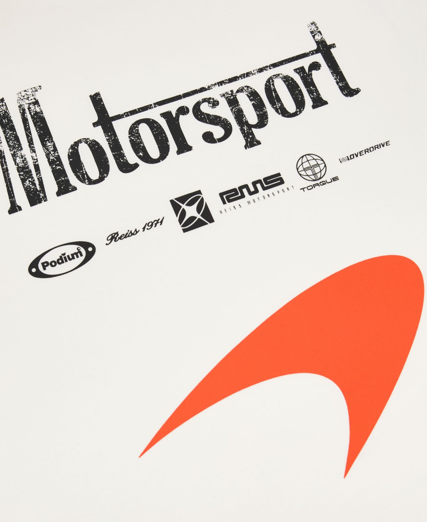 Мужская футболка REISS Stirling McLaren Racing Relaxed-Fit, цвет: Белый — фото 3
