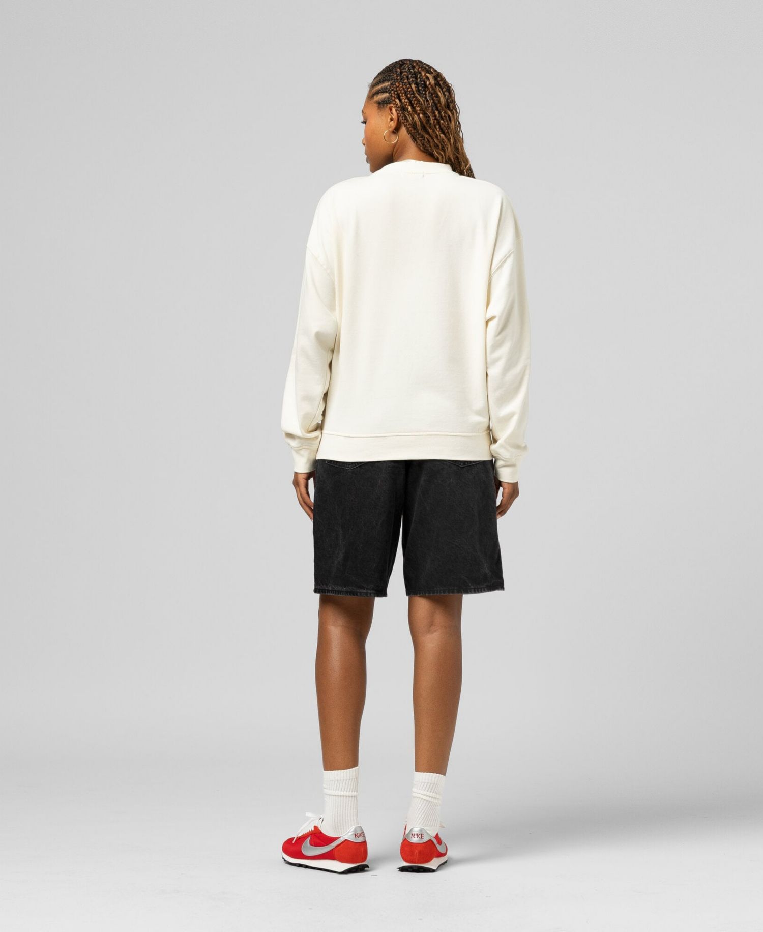 Women's Cream Miami Dolphins Tonal Arch Sweatshirt