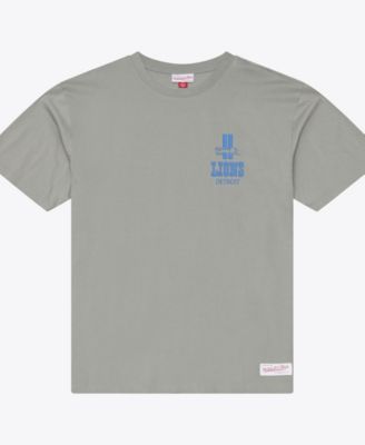 Men's Gray Detroit Lions Core Essentials Micro Logo T-Shirt
