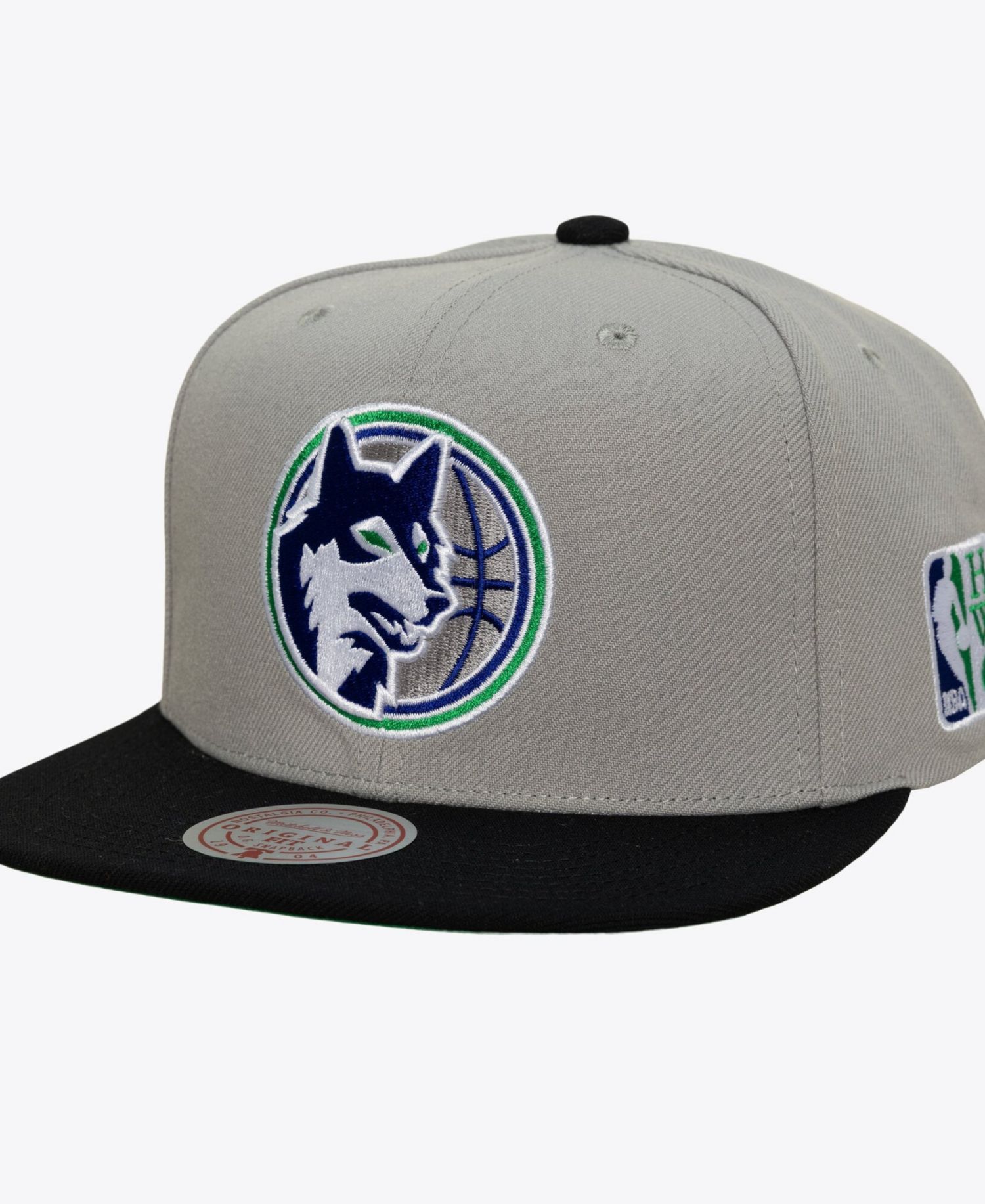 Men's Gray Minnesota Timberwolves Hardwood Classics Legendary Home Snapback Hat