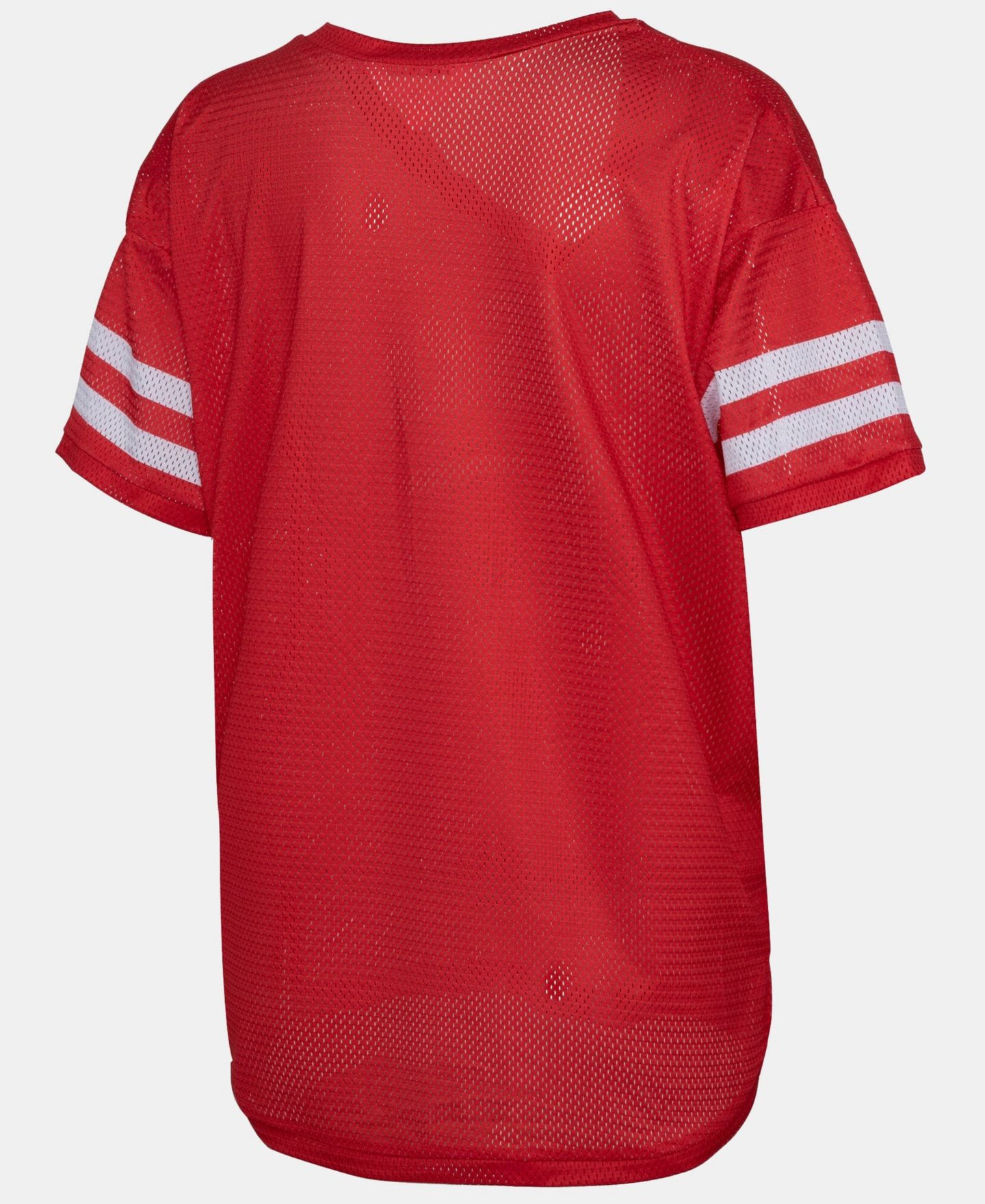 Женская футболка ZooZatz Scarlet Ohio State Buckeyes Mesh Jersey Kickoff — фото 2