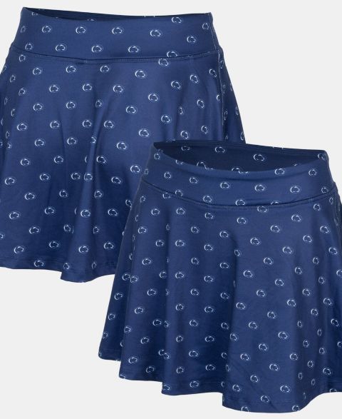 Женская юбка-шорты ZooZatz Navy Penn State Nittany Lions Allover Print Flowy Skort