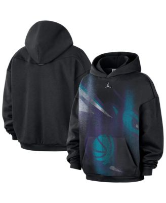 Men's Brand Black Charlotte Hornets 2026 Standard Issue Practice Icon Fleece Pullover Hoodie